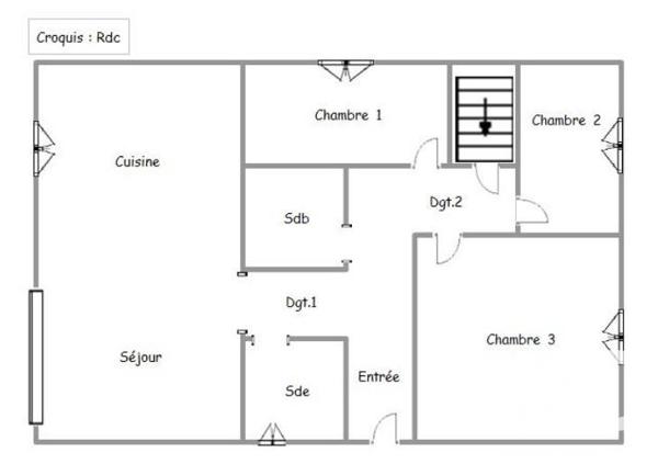 Maison à vendre 4 pièces 80 m² Luisant