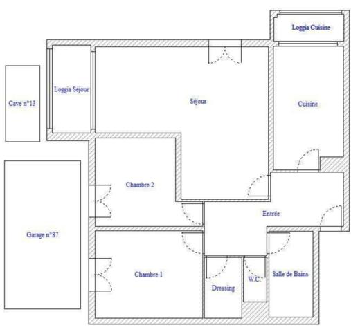 Vaulx-en-Velin (69120) appartement Vaulx En Velin 3 pièces 71 m² avec garage privé