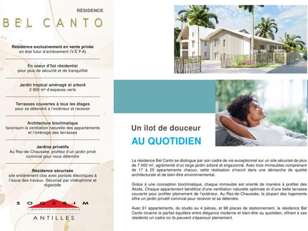 Appartement T4 neuf à Baie-Mahault – 75,72 m² – 328 000 €