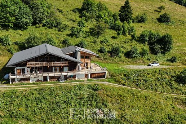 Chalet en pleine nature avec vue