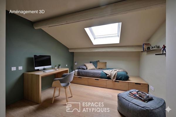 Maison d’architecte contemporaine avec piscine et garage