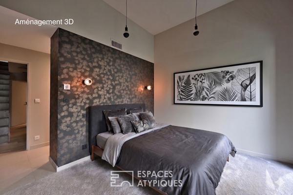 Maison d’architecte contemporaine avec piscine et garage