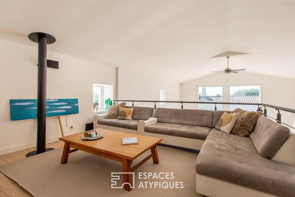 Longère rénovée avec vue mer