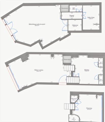 Paris (75014) APPARTEMENT COMME UNE MAISON - PROFESSION LIBERALE OU APPARTEMENT INDEPENDANT POSSIBLE