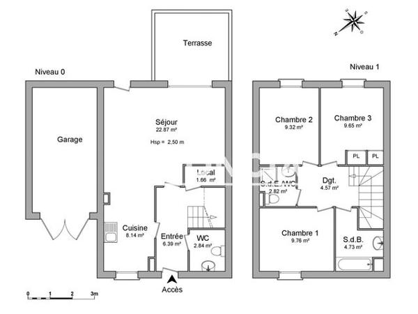 Location Maison 4 pièces 82.8 m² - ZAC STE MAGDELEINE VILLAGE 6 La Mole 83310