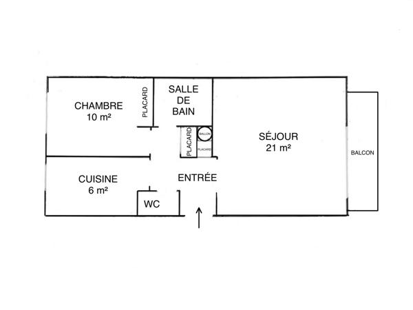 Appartement 2 pièces - 50 m² Exclusivité efficity