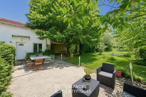 Maison bourgeoise avec jardin et vue sur la Seine