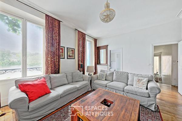 Maison bourgeoise avec jardin et vue sur la Seine