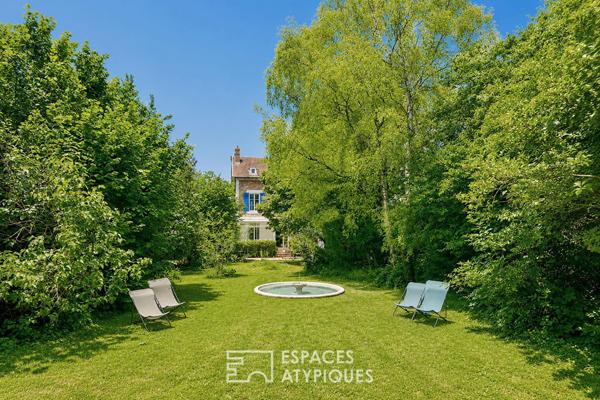 Maison bourgeoise avec jardin et vue sur la Seine