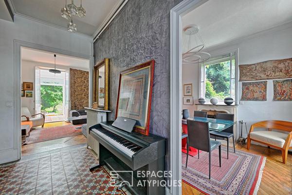 Maison bourgeoise avec jardin et vue sur la Seine
