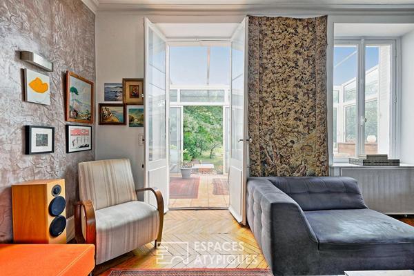 Maison bourgeoise avec jardin et vue sur la Seine