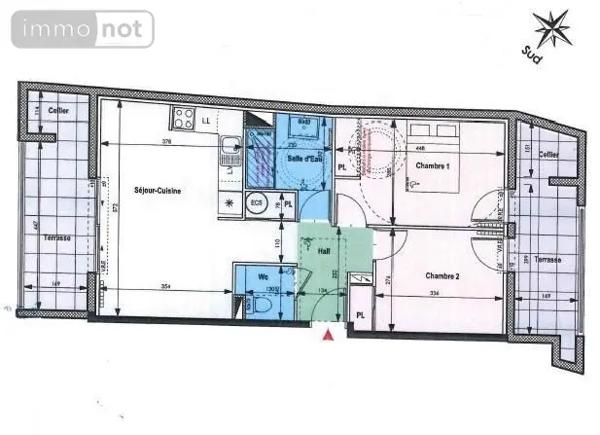 Achat - Appartement Clermont-l'Hérault 34800 3 pièces 57 m 2 823 m 2