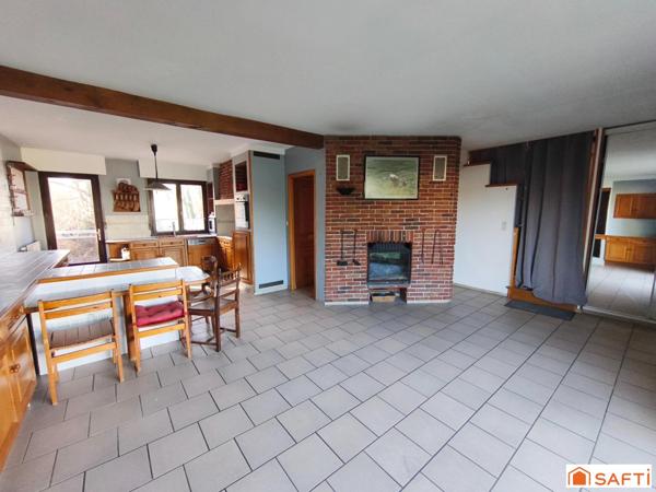 Maison 95 m² - vivable de plain-pied - sous-sol complet - jardin.