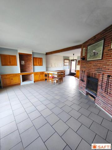 Maison 95 m² - vivable de plain-pied - sous-sol complet - jardin.