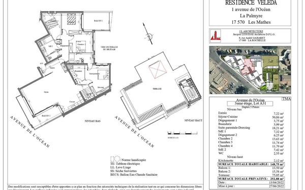 Appartement à vendre    5 pièces •  Les Mathes