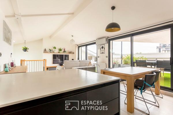 Toit terrasse à Bron Eglise