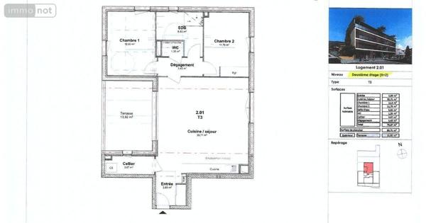Appartement à vendre à Nyons dans la Drôme (26110), ref : 26075-14