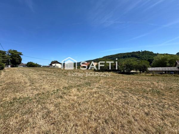 Terrain 28 ares constructibles, 1 hectare d'aisance, plat, calme, vue dégagée