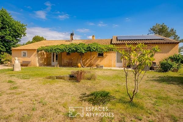 Maison provençale de plain-pied au coeur de la campagne