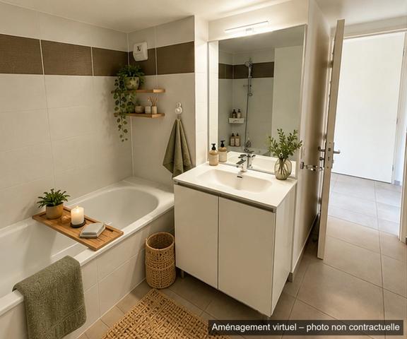 EXCLUSIVITÉ – Appartement T3 avec balcon et terrasse – Vénissieux, proche tramway