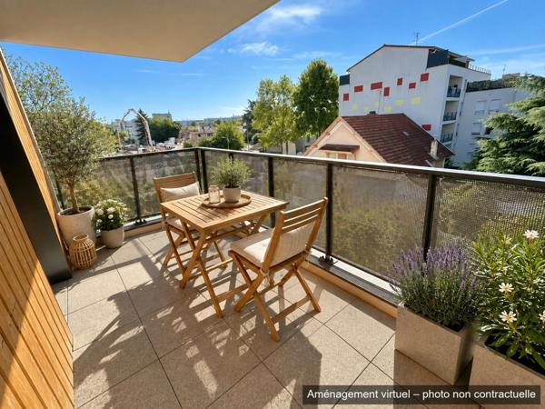 EXCLUSIVITÉ – Appartement T3 avec balcon et terrasse – Vénissieux, proche tramway