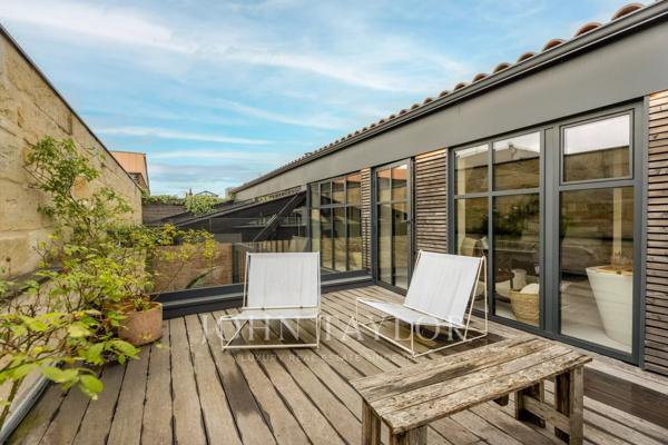 BORDEAUX – CHARTRONS LOFT D’ARCHITECTE D’EXCEPTION AVEC PISCINE INTÉRIEURE, PATIO PAYSAGER ET ROOF TOP
