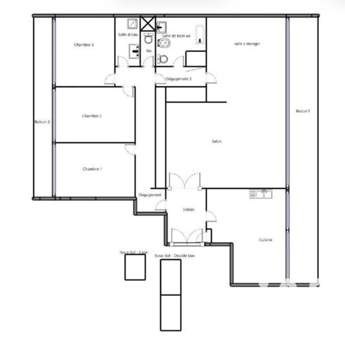 Appartement à vendre 5 pièces 109 m² Châtenay-Malabry