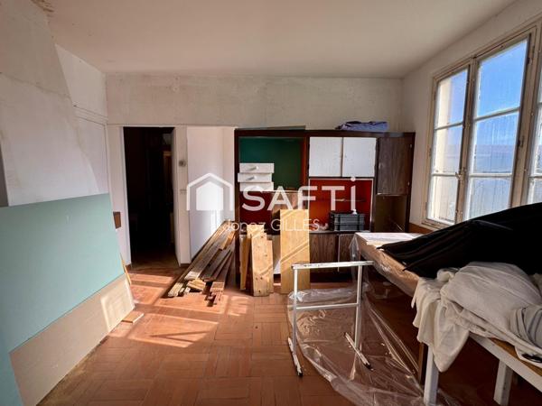 Maison à rénover 2 à 3 chambres