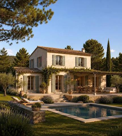 Terrain à Vendre à Ménerbes de: Construisez dans le Triangle d'Or du Luberon