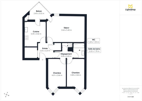 Appartement 3 pièces avec balcon et parking - Rue du Gouverneur Général Éboué, Issy-les-Moulineaux