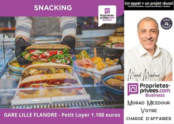 EXCLUSIVITE LILLE  59800 - GARE LILLE FLANDRE - SANDWICHERIE