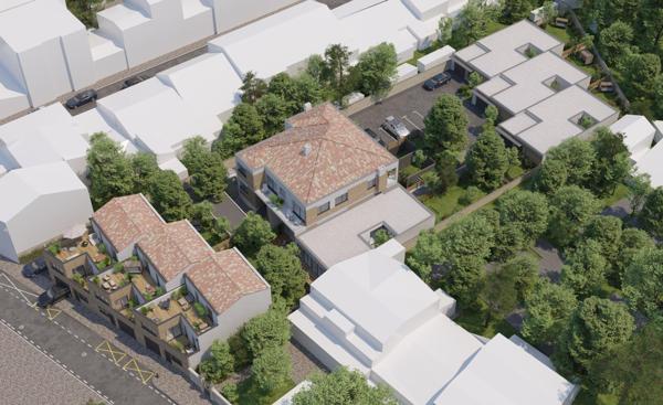 Appartement neuf en Duplex de 95 m2, 2 chambres, cour anglaise et place de parking