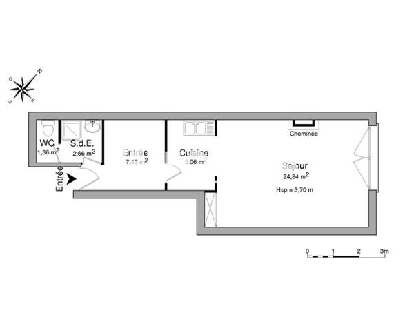 Location Studio 41 m² - 22 PLACE NATIONALE Montauban 82000
