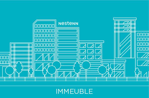 AGEN Quartier Cathédrale/République: Ensemble de rapport comprenant deux immeubles et cour intérieure.