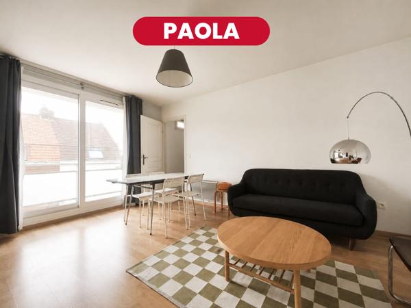 Paola - Appartement 2 pièces + balcon + parking sécurisée - ST ANDRE LEZ LILLE