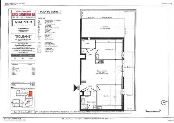 Appartement 3 pièces                                        - 44600 Saint-Nazaire - CENTRE VILLE - GARE Réf : 3341