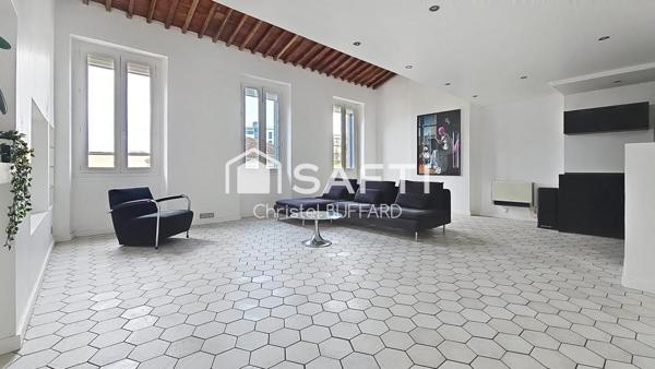 LOFT TENDANCE EN DERNIER ÉTAGE – CHARME ET LUMINOSITÉ AU RENDEZ-VOUS