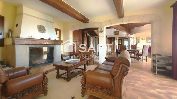 propriété 7p 225 m2 sur 5100 m2 piscine tennis