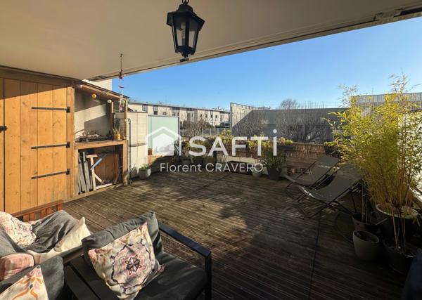 Appartement lumineux avec grande terrasse, près des transports