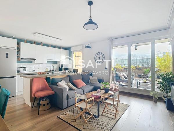 Appartement lumineux avec grande terrasse, près des transports