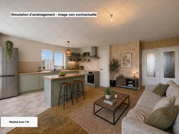 Appartement T3 - 86,1 m² - 2 chambres + Bureau + Dressing - Vue dégagée + Garage - La Ravoire (73490 - Chambér