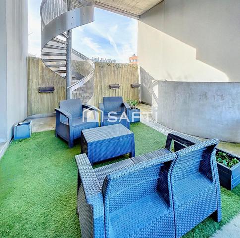 Duplex esprit loft d’exception – Dernier étage avec rooftop