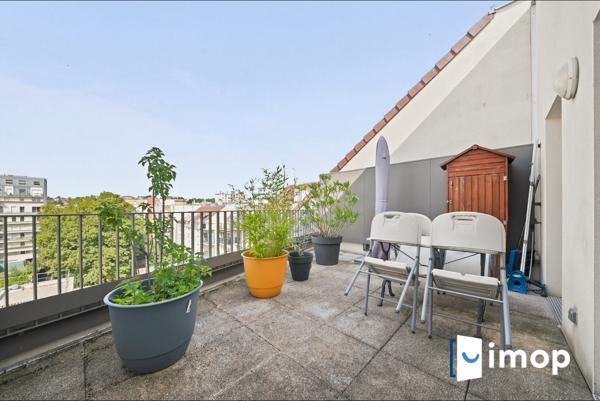 Terrasse au dernier étage