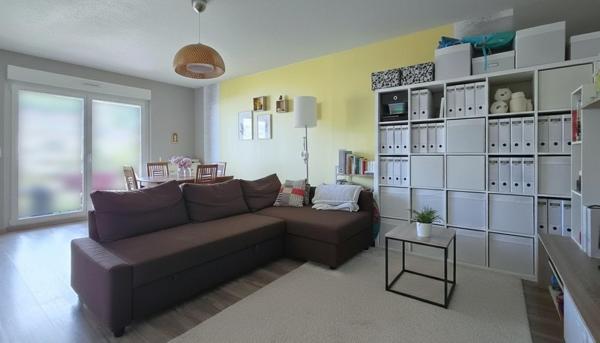 Appartement 3 pièces, 72m², balcon, ascenseur, place de parking privative et garage.