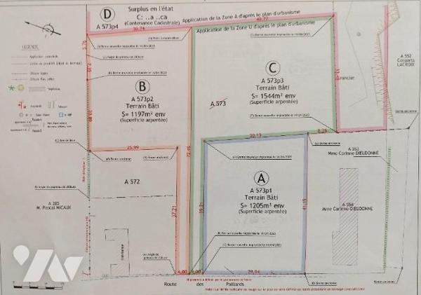 Terrain à bâtir de 1205 m² LE BEC THOMAS