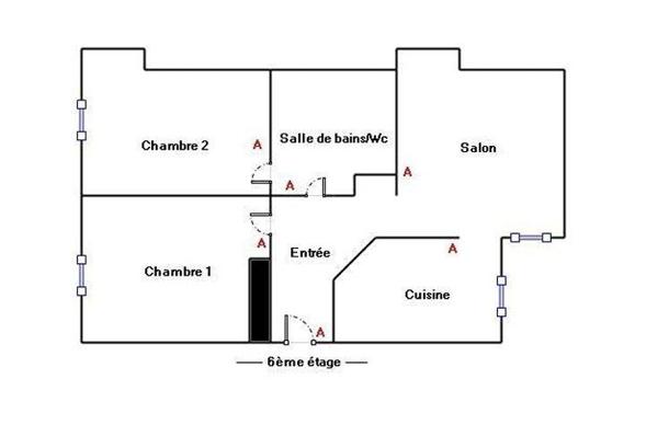 Appartement à vendre 3 pièces 45 m² Paris 11