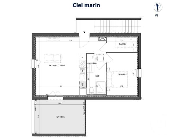 Appartement à vendre  2 pièces - 45,34 m2 EQUIHEN PLAGE - 62