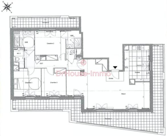 Appartement à vendre 4 pièces de 120 m²