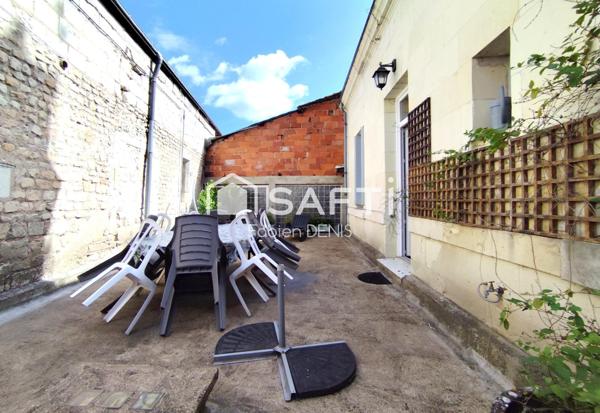 Maison de ville transformée en gîte – Saint-Aignan (41110) – 12 couchages et grand garage