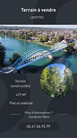 Vente Terrain 477 m2 à Loyettes